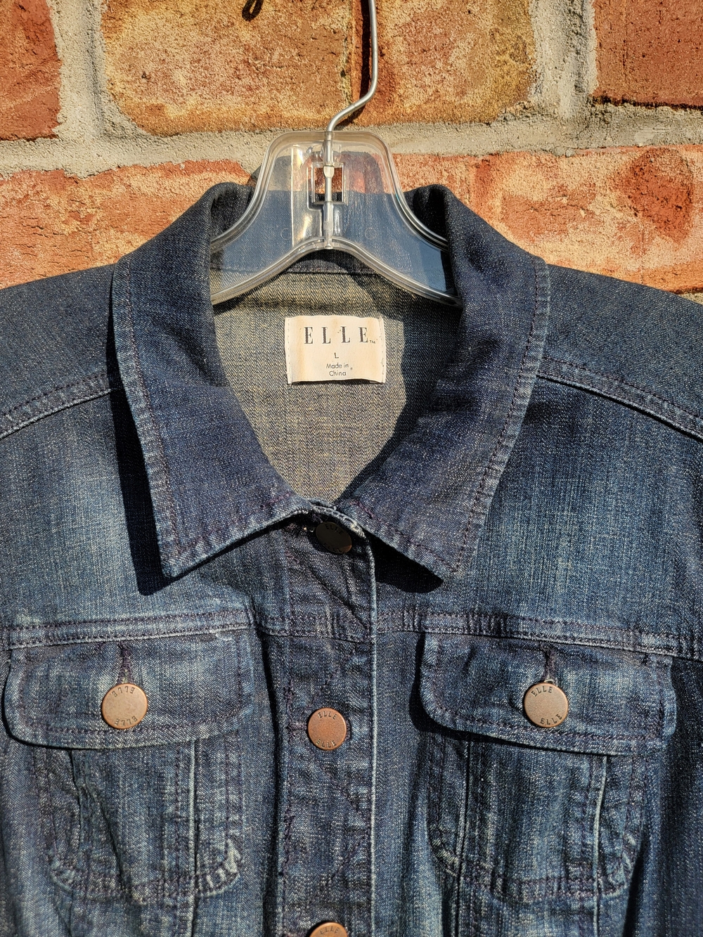 Women's Elle Indigo Blue Denim Jacket - Picture 2 of 8